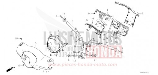 HANDLE PIPE/HANDLE COVER FSH125M de 2021